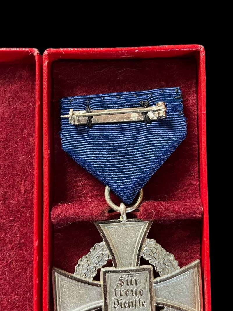 WW2 GERMAN NATIONAL FAITHFUL SERVICE 25 YEARS WITH PRESENTATION BOX — image 5