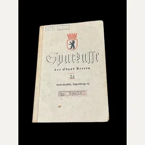 (was £25) WW2 GERMAN SAVINGS BOOK