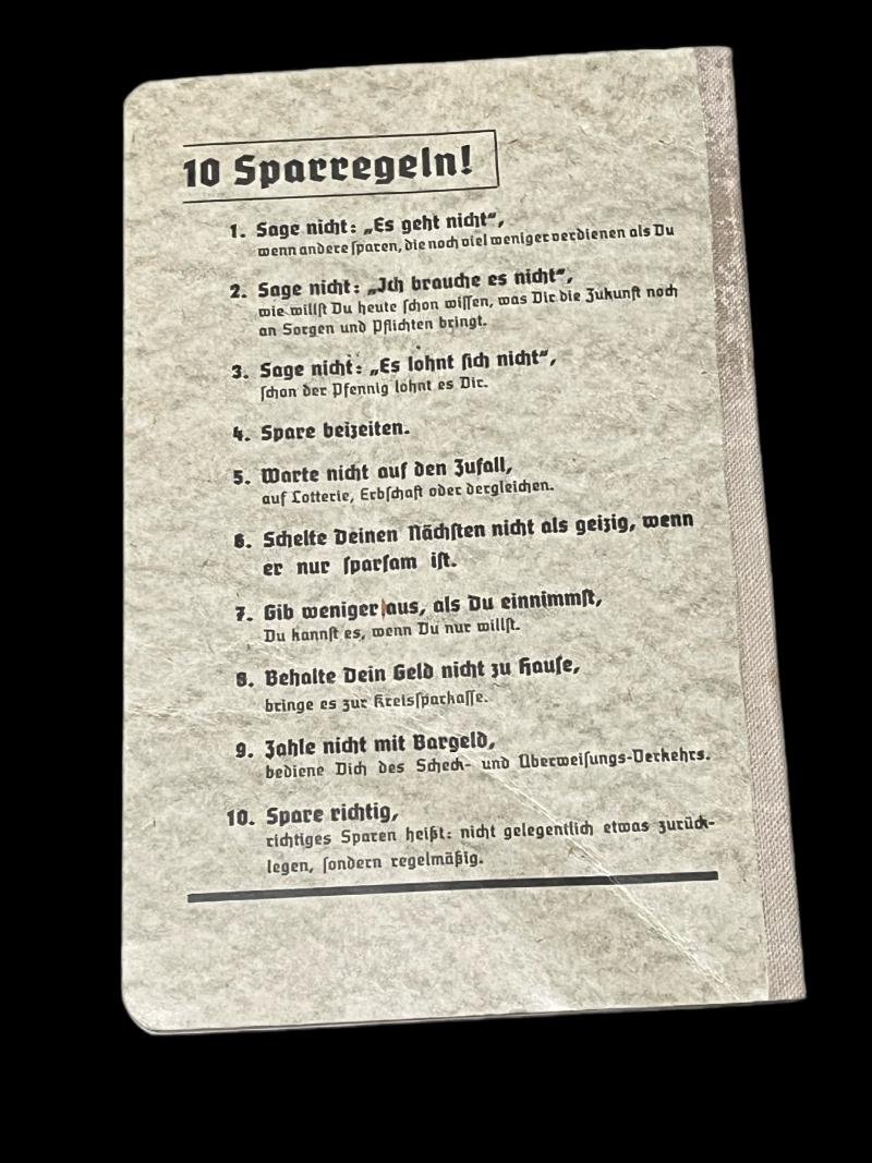 (was £10) GERMAN SAVINGS BOOK — image 3