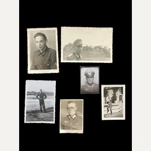 6 X WW2 GERMAN PICTURES INCLUDING A PANZER SOLDIER