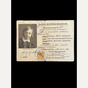 REICHSBAHN PERSONNEL I.D. CARD