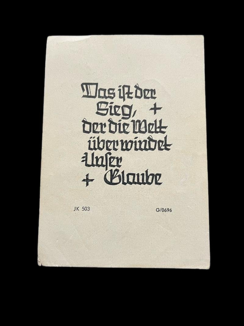 WW2 GERMAN DEATH CARD TO PTE FERDI ERNING — image 2