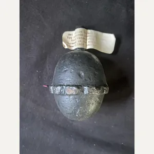 (Was £60) WW1 GERMAN MODEL 17 EGG GRENADE (INERT)