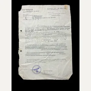 1938 DATED GERMAN DISTRICT COURT DOCUMENT