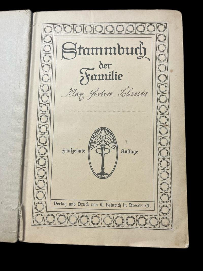 GERMAN FAMILY TREE BOOK — image 2