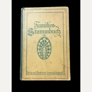 GERMAN FAMILY TREE BOOK