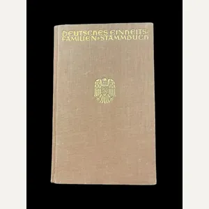 1935 DATED GERMAN FAMILY TREE BOOK