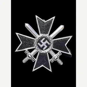 REPRODUCTION WW2 GERMAN WAR MERIT CROSS WITH SWORDS WALL HANGER