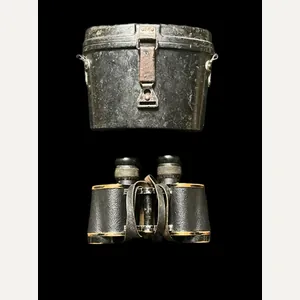 WW2 GERMAN 6X30 BINOCULARS IN A BAKELITE CASE