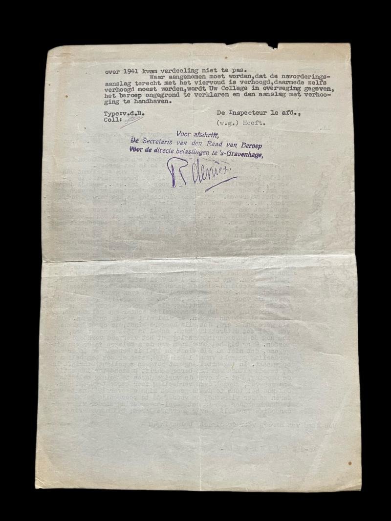 WW2 GERMAN TAX ASSESSMENT DOCUMENT — image 3