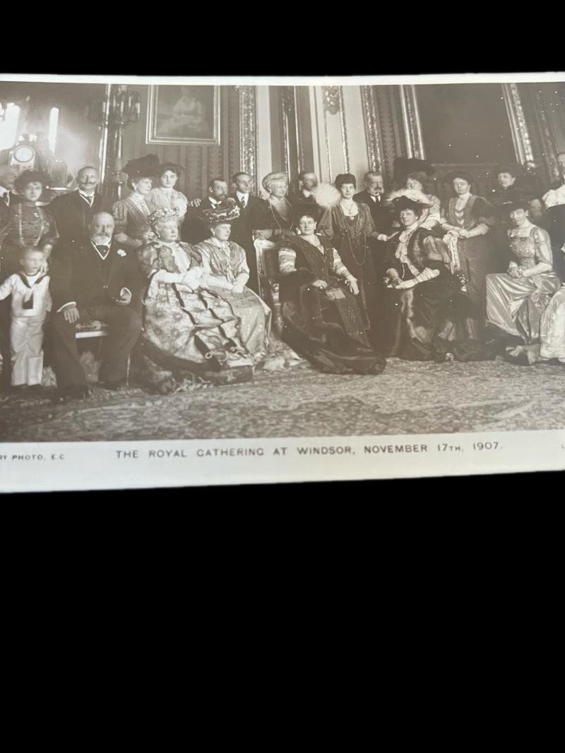 ROYAL GATHERING AT WINDSOR 1907 POSTCARD — image 2