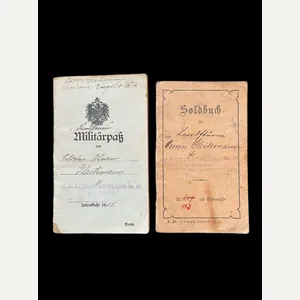 A SET OF WW1 GERMAN SOLDBUCH & MILITARPASS