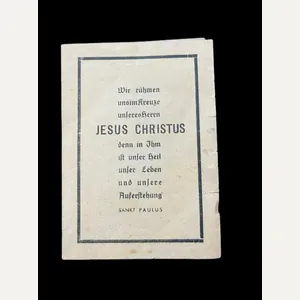 WW2 GERMAN DEATH CARD