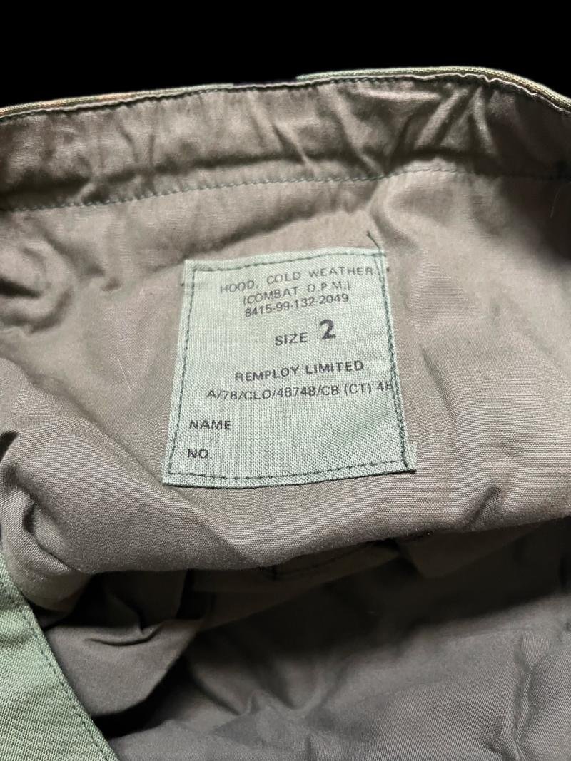 BRITISH DPM COLD WEATHER HOOD — image 2