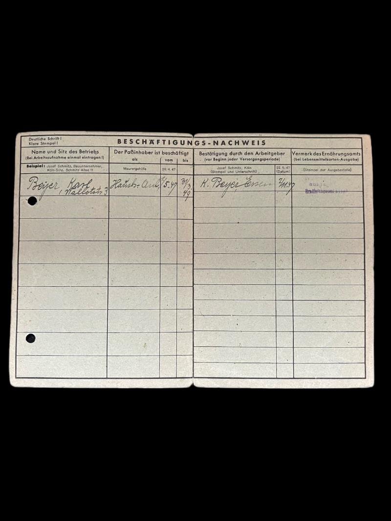 GERMAN ARBEITS-PASS — image 2