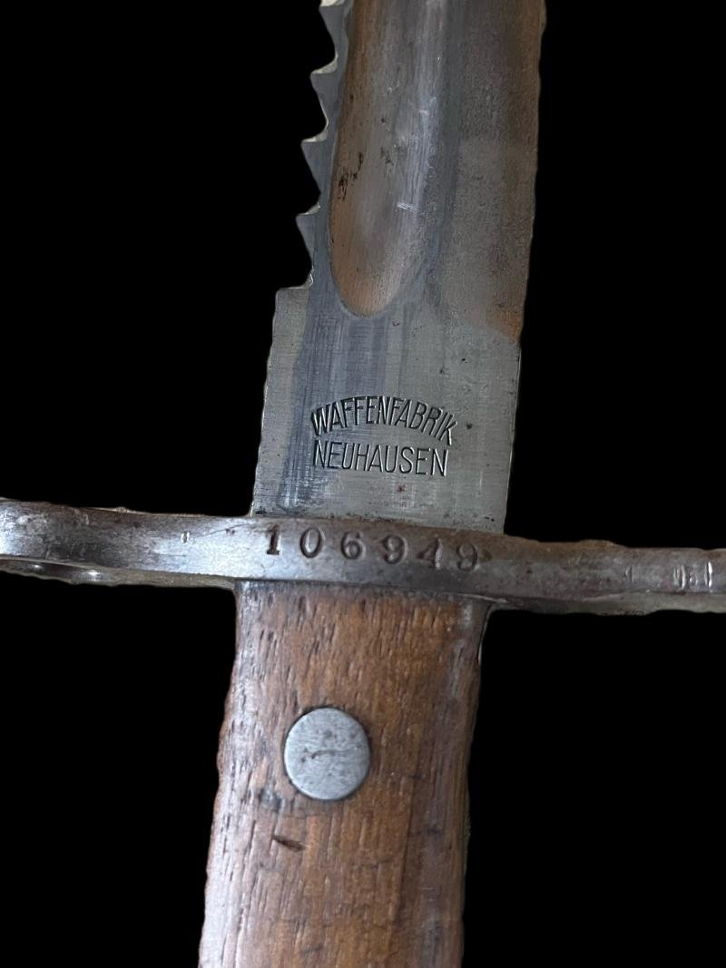 SWISS M-1889/1914 SAW BACK BAYONET — image 4