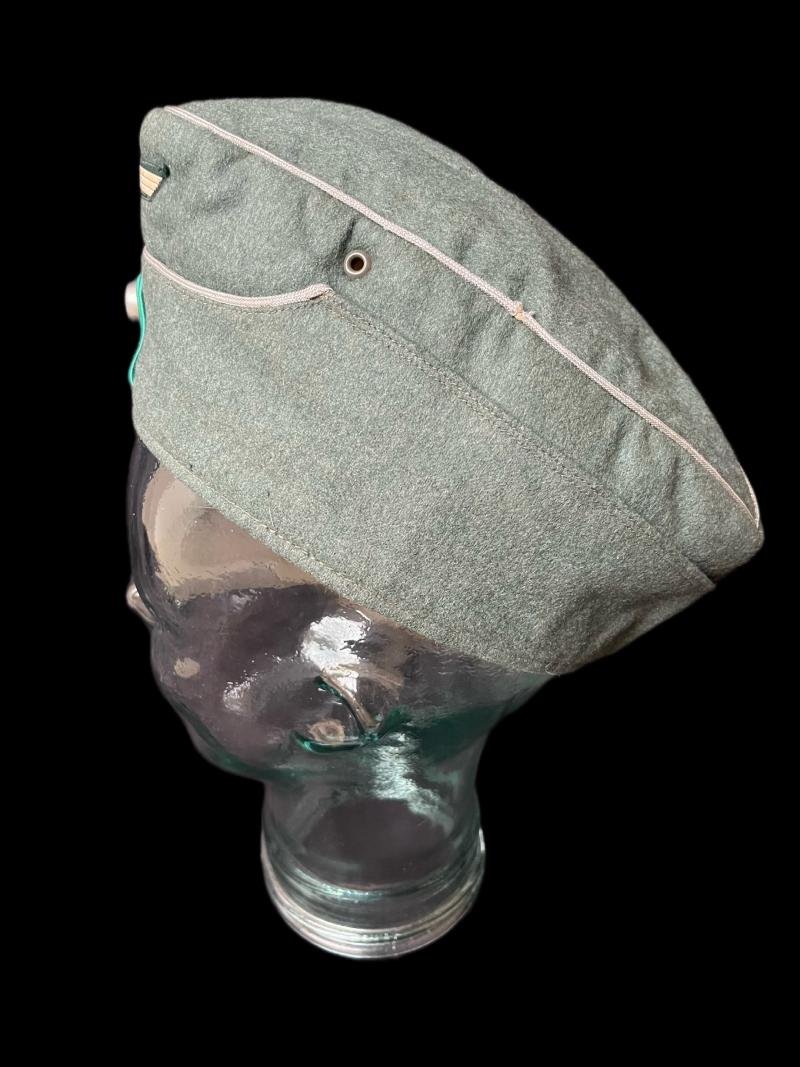 WW2 GERMAN PANZERGRENEDIER OFFICERS M34 SIDE CAP (NAMED HPTM (CAPTAIN) BILSTEIN) — image 3