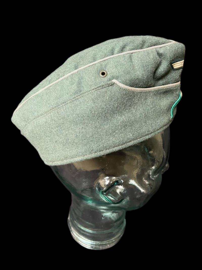 WW2 GERMAN PANZERGRENEDIER OFFICERS M34 SIDE CAP (NAMED HPTM (CAPTAIN) BILSTEIN) — image 4