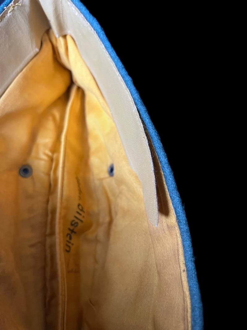 WW2 GERMAN PANZERGRENEDIER OFFICERS M34 SIDE CAP (NAMED HPTM (CAPTAIN) BILSTEIN) — image 8