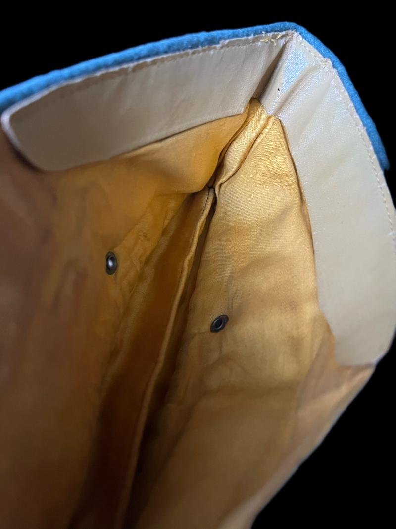 WW2 GERMAN PANZERGRENEDIER OFFICERS M34 SIDE CAP (NAMED HPTM (CAPTAIN) BILSTEIN) — image 9