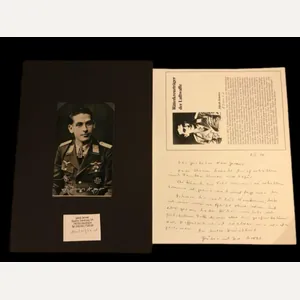 SIGNATURE OF STUKA PILOT JAKOB JENSTER