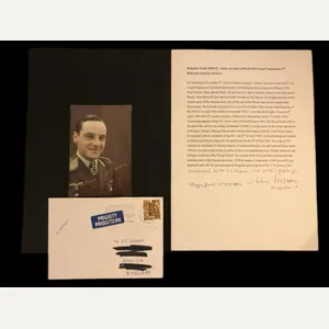 SIGNATURE OF STUKA PILOT BRIGADIER ARTUR PIPAN