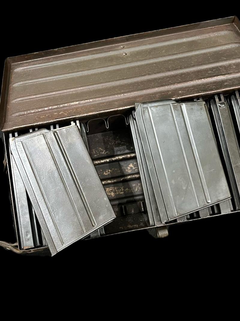 WW2 GERMAN ZB26-30 12 X MAGAZINES IN ORIGINAL CASE — image 5