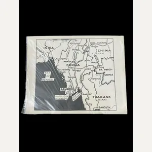 MAP OF INDIA-BURMA-CHINA WAR