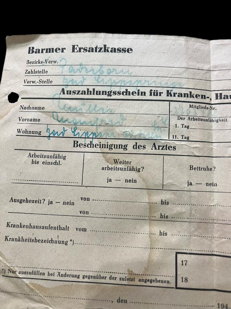 GERMAN BARMER HEALTH INSURANCE CERTIFICATE — image 2