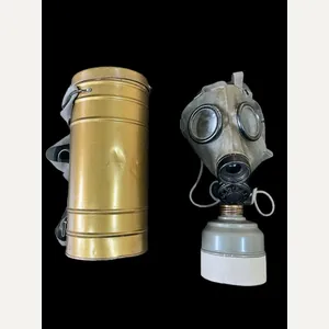 CZECH GAS MASK WITH FILTER AND TIN