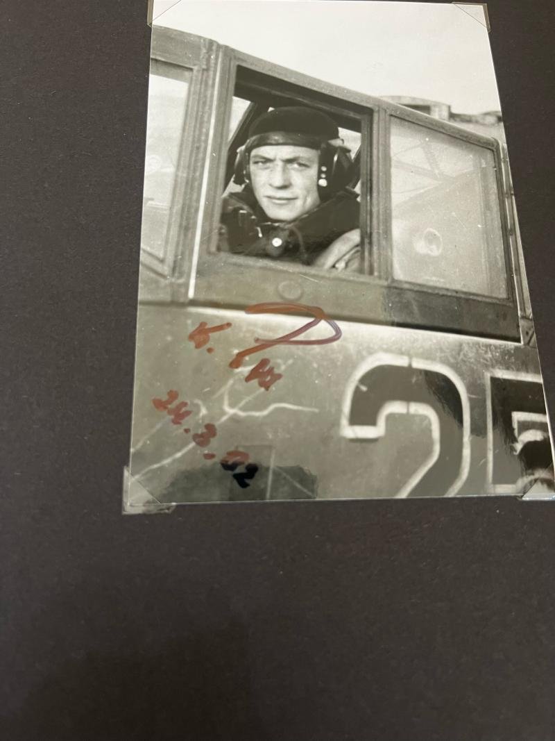 WW2 GERMAN BF-109 PILOTS SIGNATURE AND LETTER — image 2