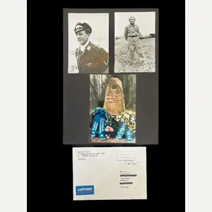 WW2 GERMAN BF-109 PILOTS SIGNATURE AND ENVELOPE