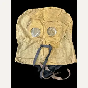 VERY RARE WW1 BRITISH 1915 SMOKE HOOD (GAS MASK)