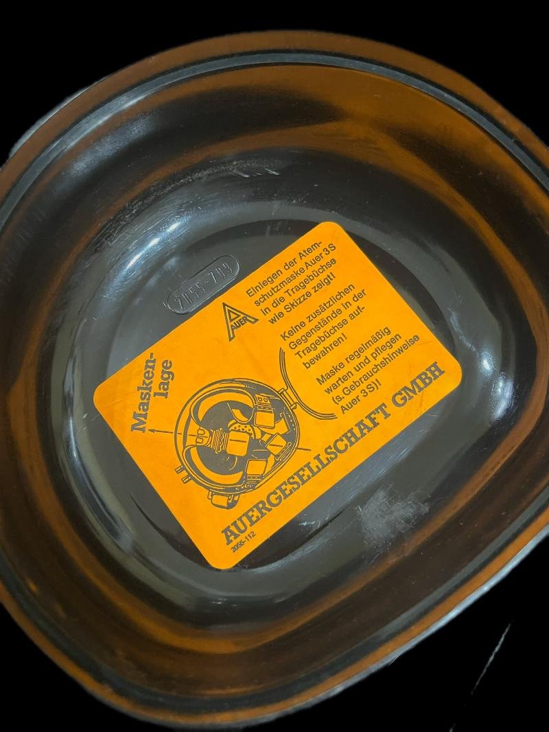 GERMAN AUER MSA 3S GAS MASK WITH FILTER AND CASE — image 5