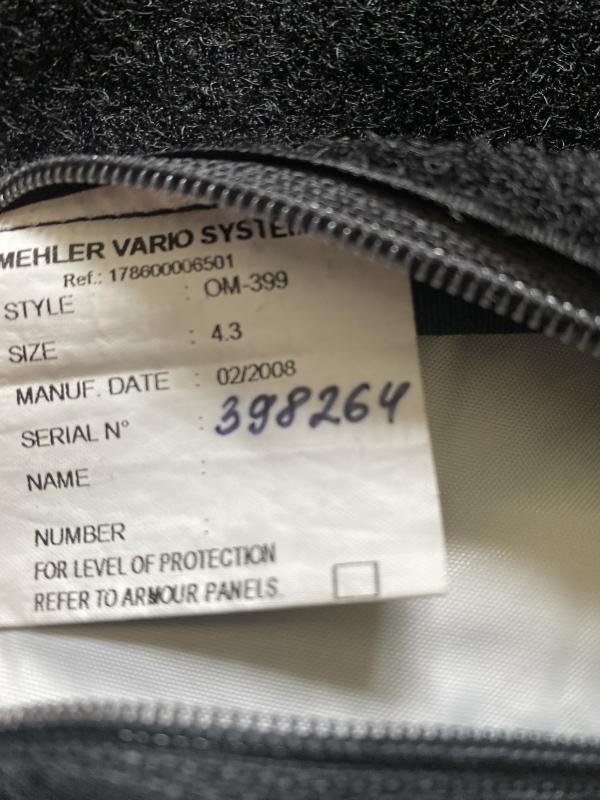 (Was £20) MEHLER TACTICAL PERSONNEL PROTECTION VEST — image 4