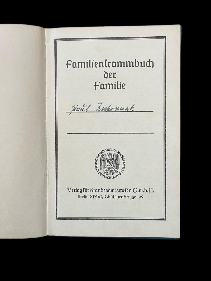 (was £30) WW2 GERMAN FAMILY TREE DOCUMENT — image 3