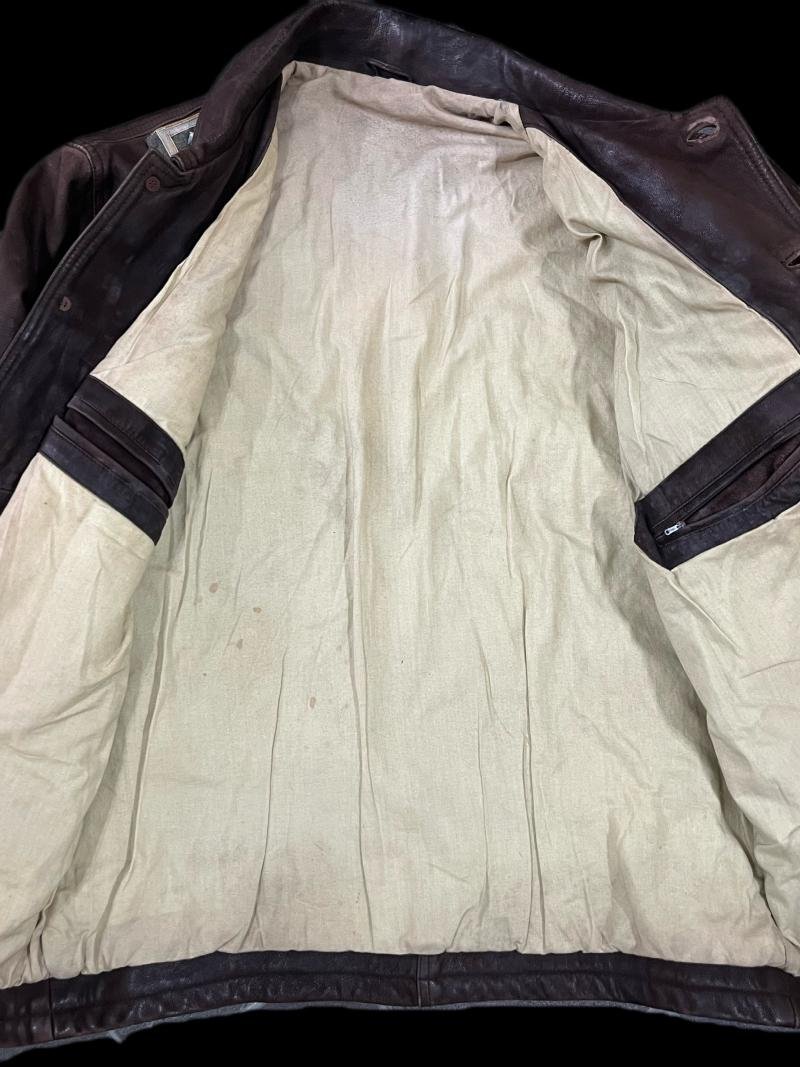 WW2 GERMAN LUFTWAFFE LEATHER JACKET — image 7