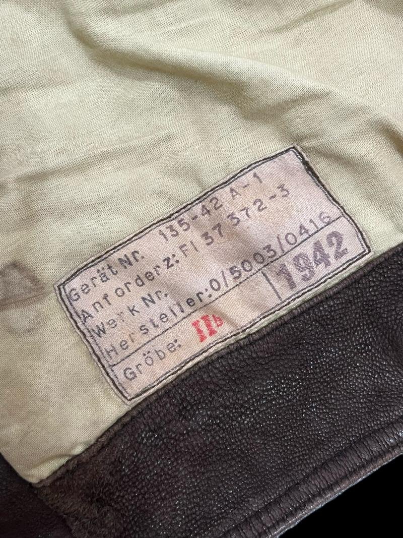 WW2 GERMAN LUFTWAFFE LEATHER JACKET — image 8
