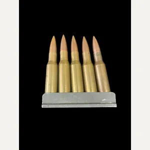 5 X MOSIN NAGANT ROUNDS ON CLIP (INERT)