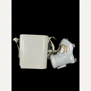 SWEDISH TYPE 33 GAS MASK WITH BOX AND INSTRUCTIONS