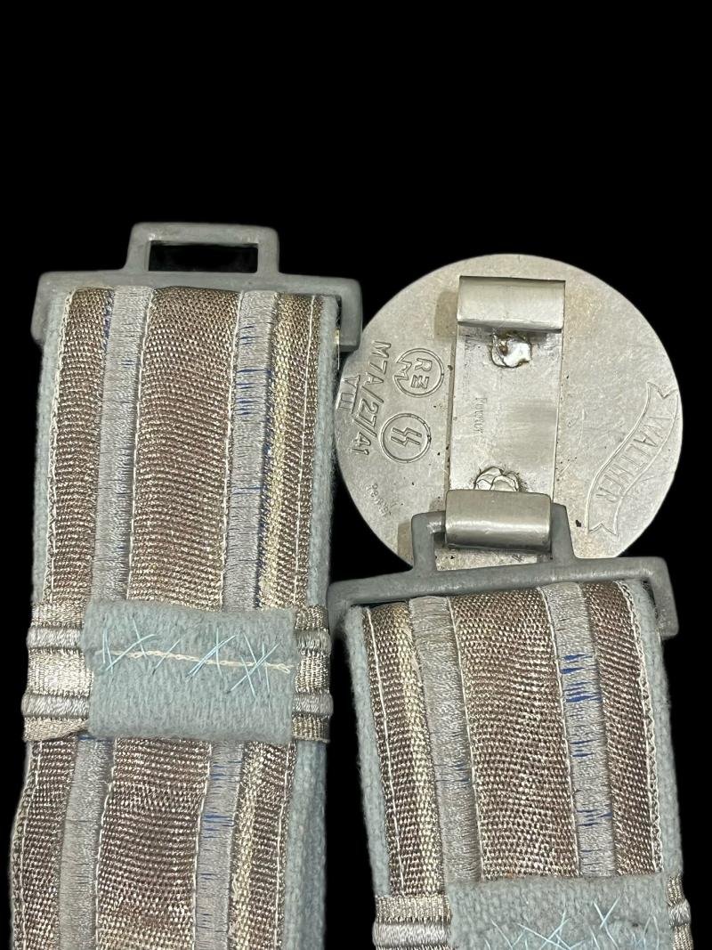 REPRODUCTION WW2 GERMAN SS ALLGEMEINE OFFICERS BROCADE BELT — image 3