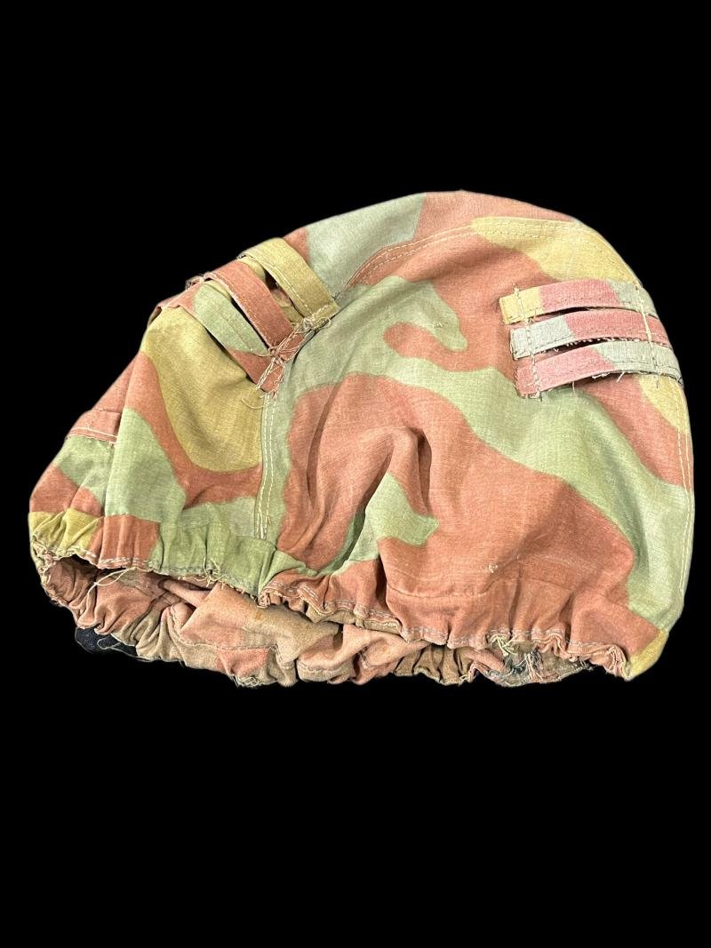 POST WAR MADE ORIGINAL ITALIAN CAMO GERMAN HELMET COVER — image 3