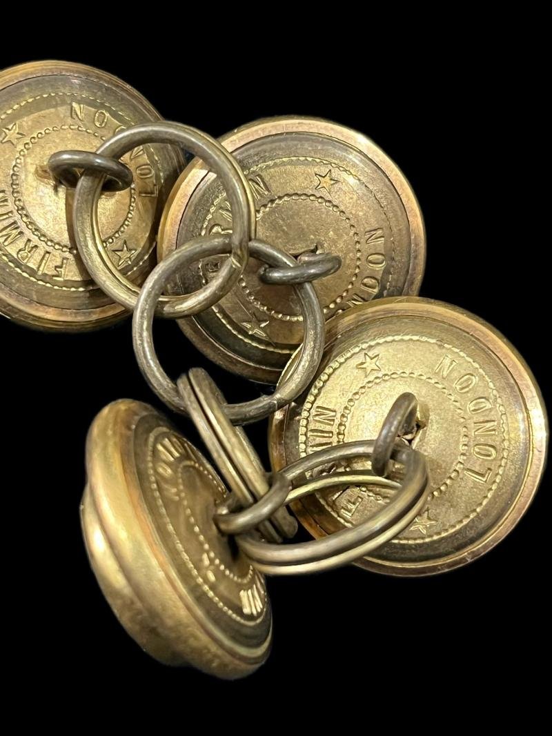 8 X WW1 TURKISH OTTOMAN BRASS BUTTONS — image 3