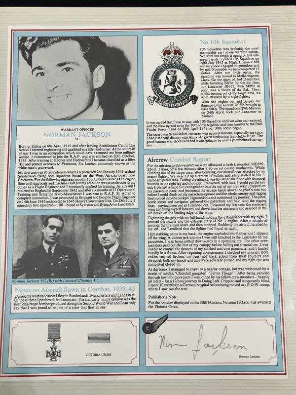 26 X RAF BOMBER COMMAND PILOT PROFILES AND HAND SIGNED SIGNATURES — image 4