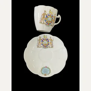BRITISH BOER WAR CUP AND SAUCER