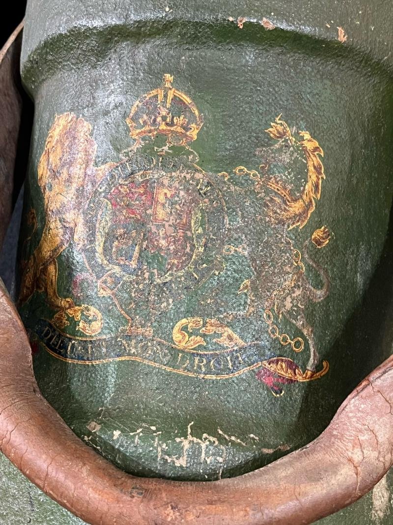 19TH CENTURY BRITISH CORDITE CONTAINER WITH LEATHER STRAP — image 2