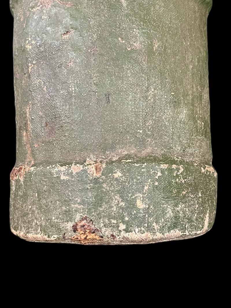 19TH CENTURY BRITISH CORDITE CONTAINER WITH LEATHER STRAP — image 4