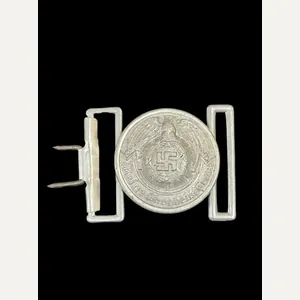 REPRODUCTION WW2 GERMAN WAFFEN-SS OFFICER'S BELT BUCKLE