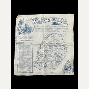 BOER WAR 'THE ABSENT-MINDED BEGGAR' HANDKERCHIEF