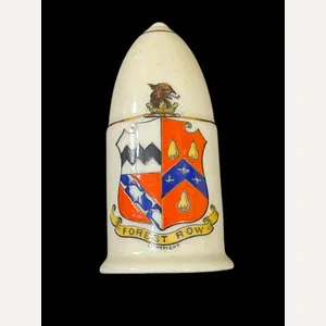 MODEL OF CANNON SHELL WITH THE FOREST ROW CREST